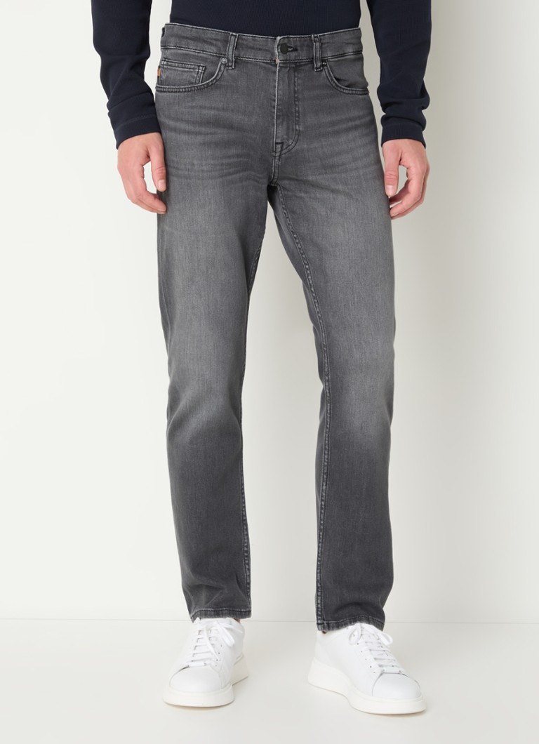 Blugi HUGO BOSS Delaware Bo Slim-Fit cu aspect de distress