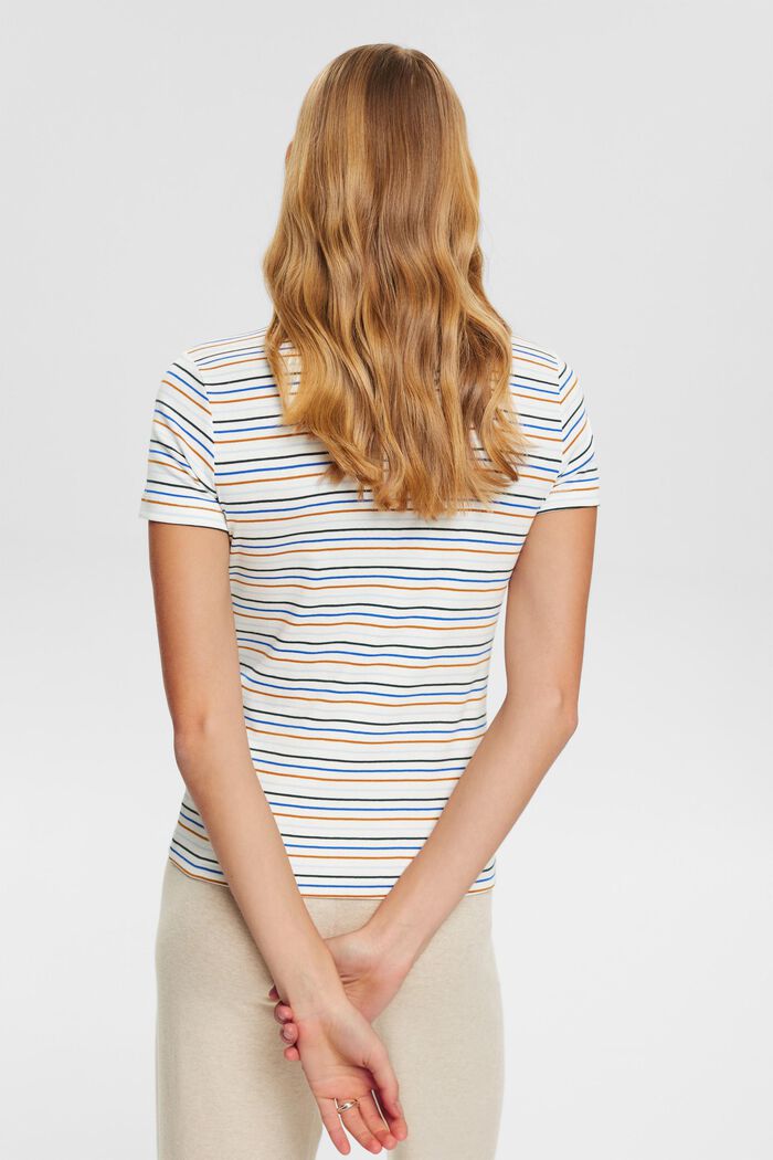 Gestreiftes Baumwoll-T-Shirt