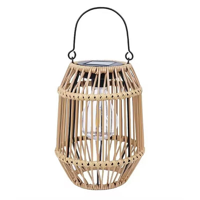 Home Lykt 16x21 cm, rattan, solcelle