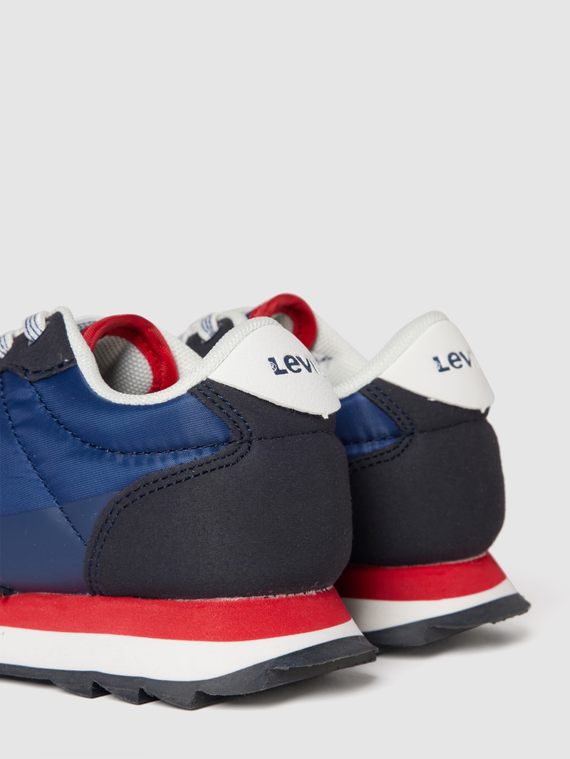 Sneaker mit Label-Detail Modell 'ALEX' in marineblau