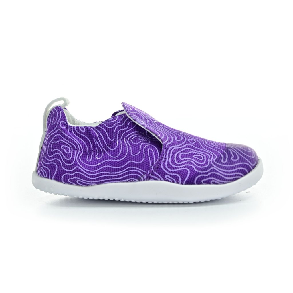 Bobux Scamp Organic Wild Berry Topographic Barfußschuhe