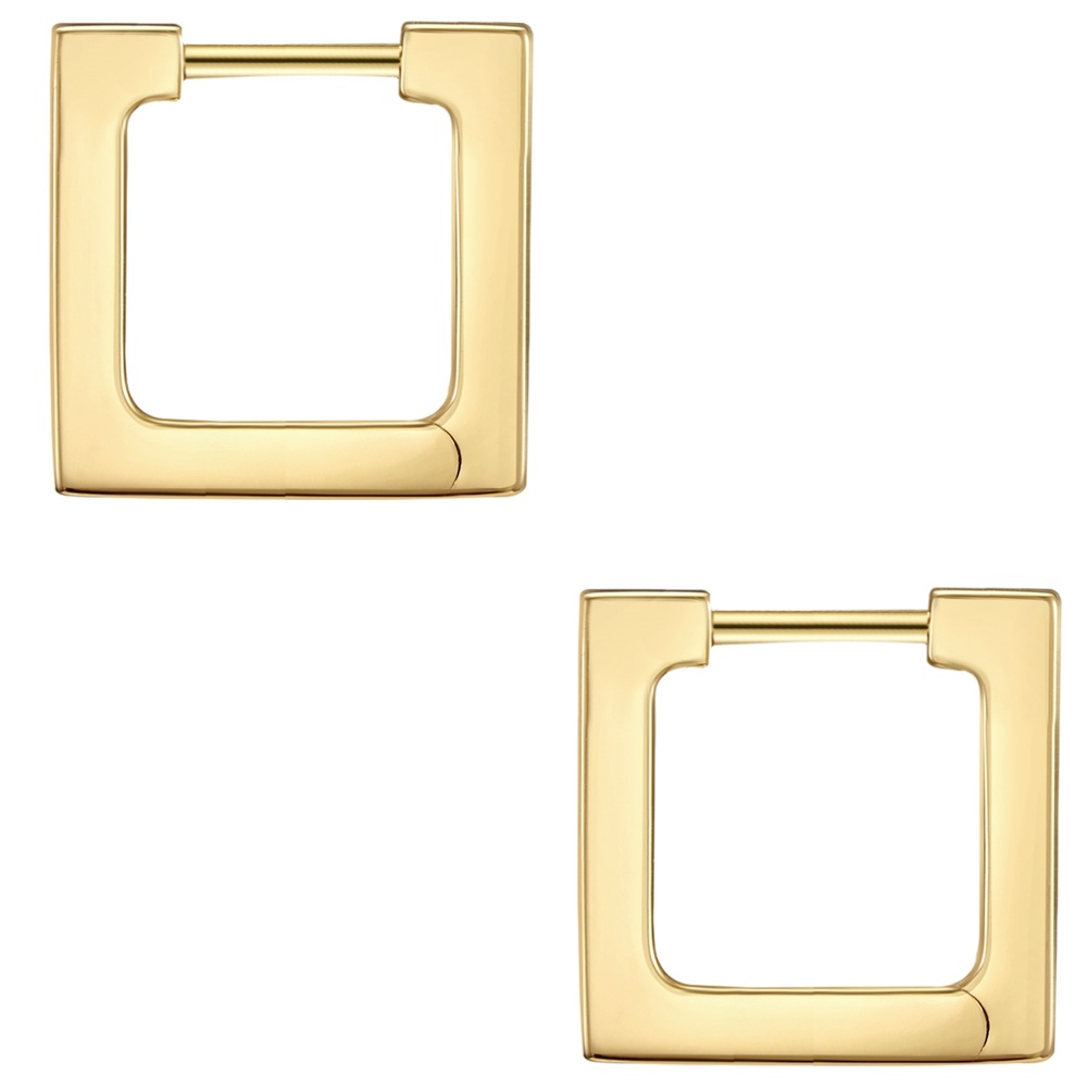 Glanzstücke München Créoles en argent Argent sterling en Or jaune Boucles d'oreilles