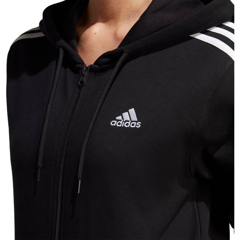 adidas ESSENTIALS 3-STREIFEN FRENCH TERRY Kapuzenjacke Damen