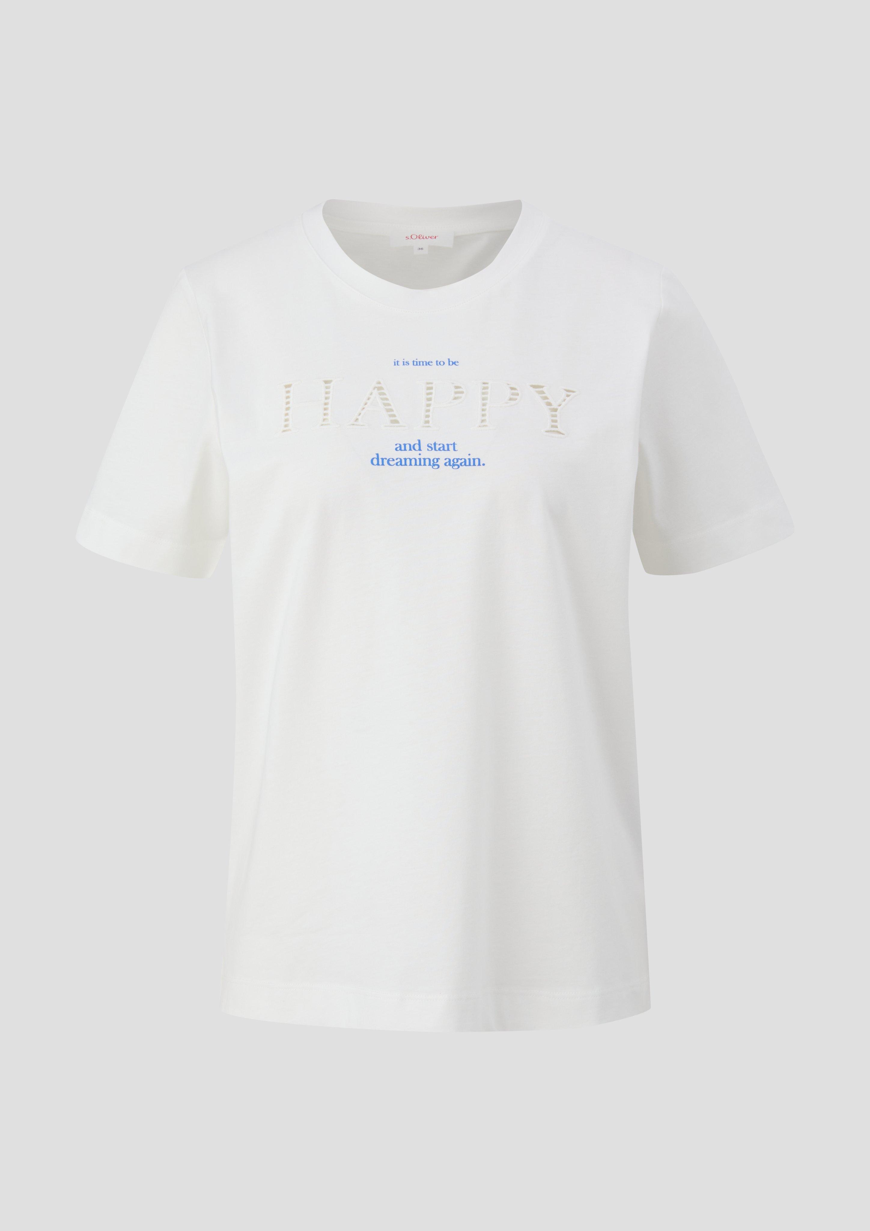 T-Shirt mit Frontprint  2144448-02D0