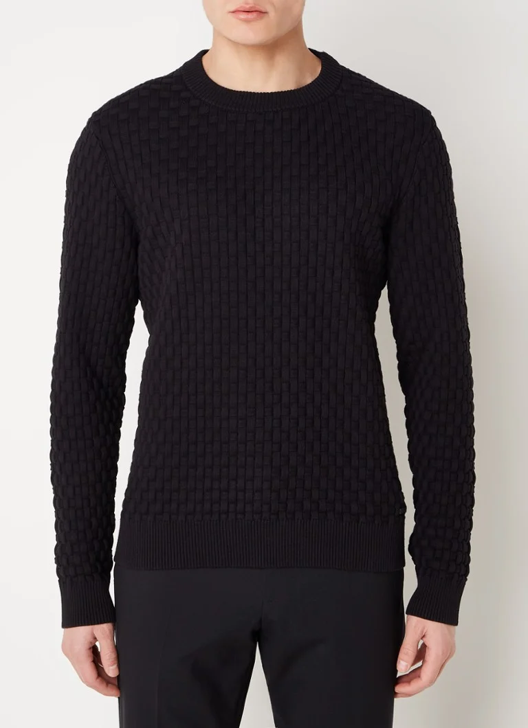 HUGO BOSS Stubon regular fit chunky knit sweater