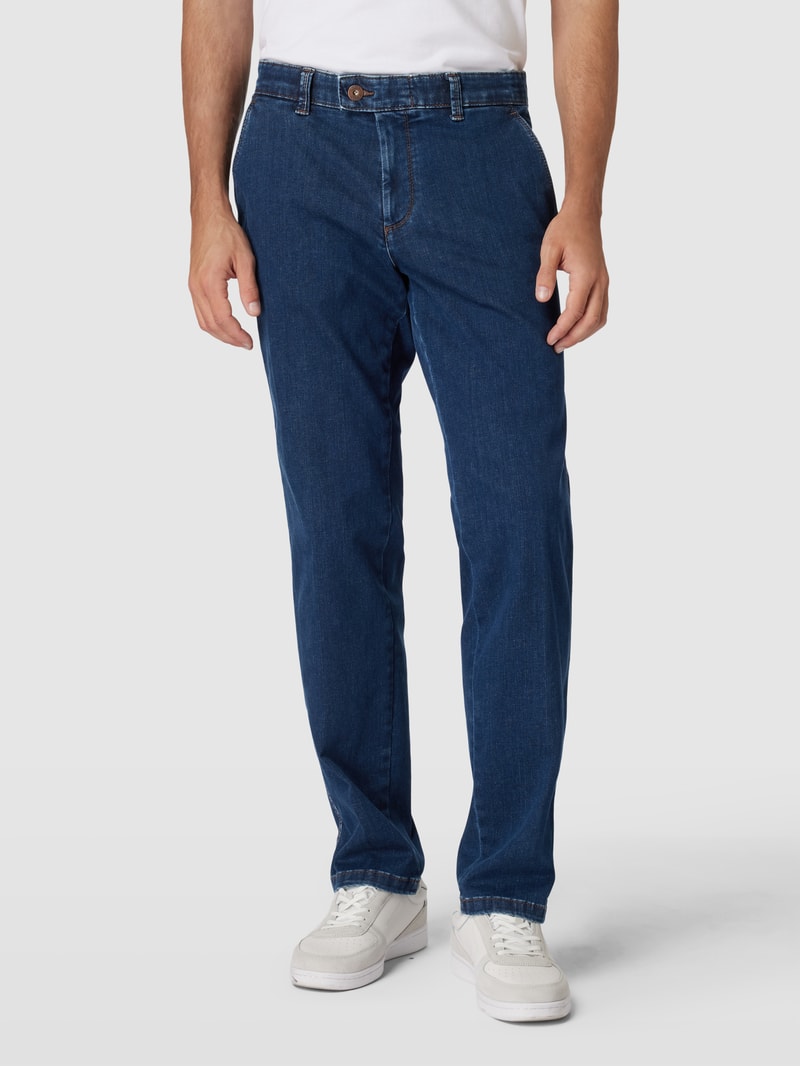 Jeans mit Gesäßtaschen Modell 'JIM' in blau