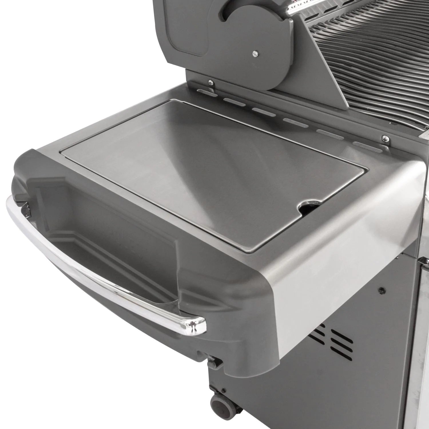 Napoleon Prestige 500 Propane Gas Grill with Infrared Rear Burner and Infrared Side Burner and Rotisserie Kit - P500RSIBPSS-3