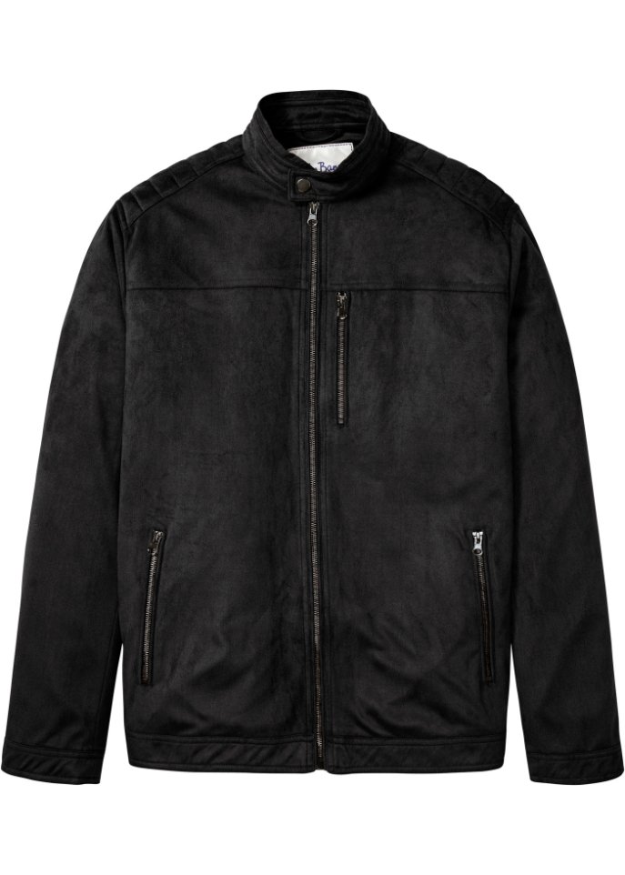 Kurzjacke in Velour-Optik