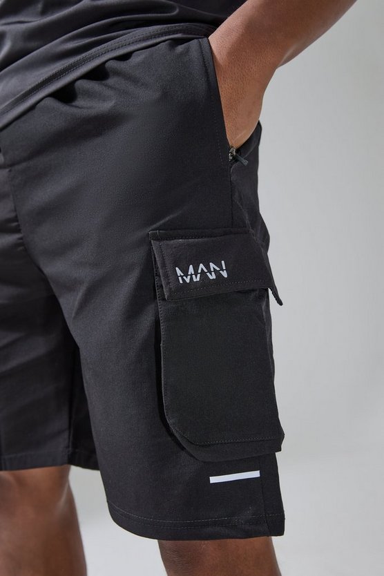 Man Active reflektierende Cargo-Shorts