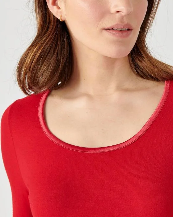 T-shirt Thermolactyl Sensitive biais satin, manches longues