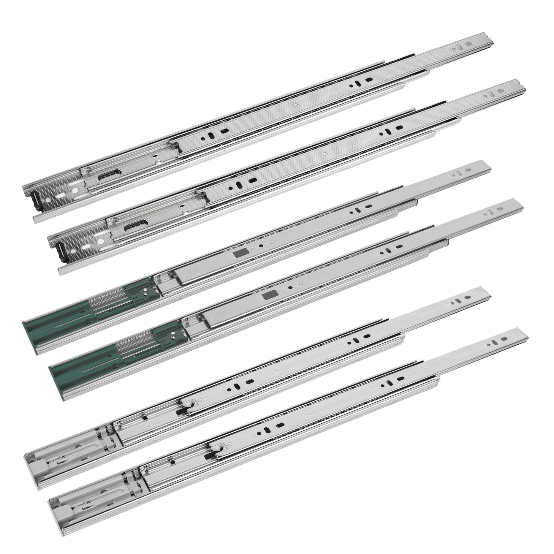 BigDean Auszug 1 Paar /2 Stk. Schubladenschienen Vollauszüge 45x250mm mit Softclose (2 St)