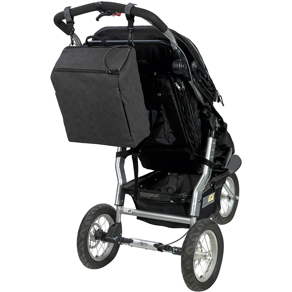 Wickelrucksack Tender vegan anthrazit, inkl. Zubehör & Wickelunterlage