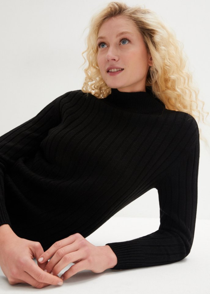 Pullover mit Stehkragen