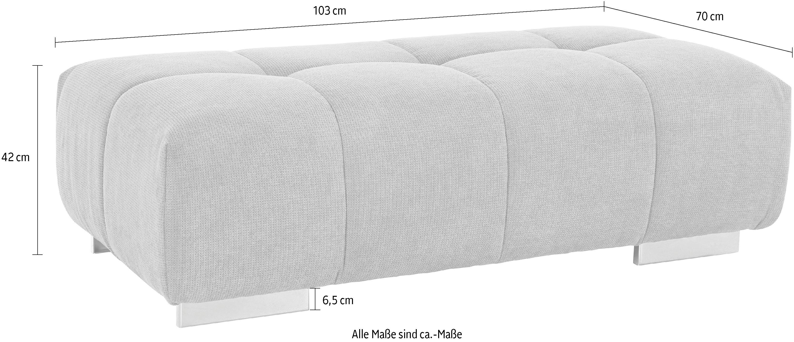 COTTA Hockerbank Orion, bequeme Hockerbank im modernen Design