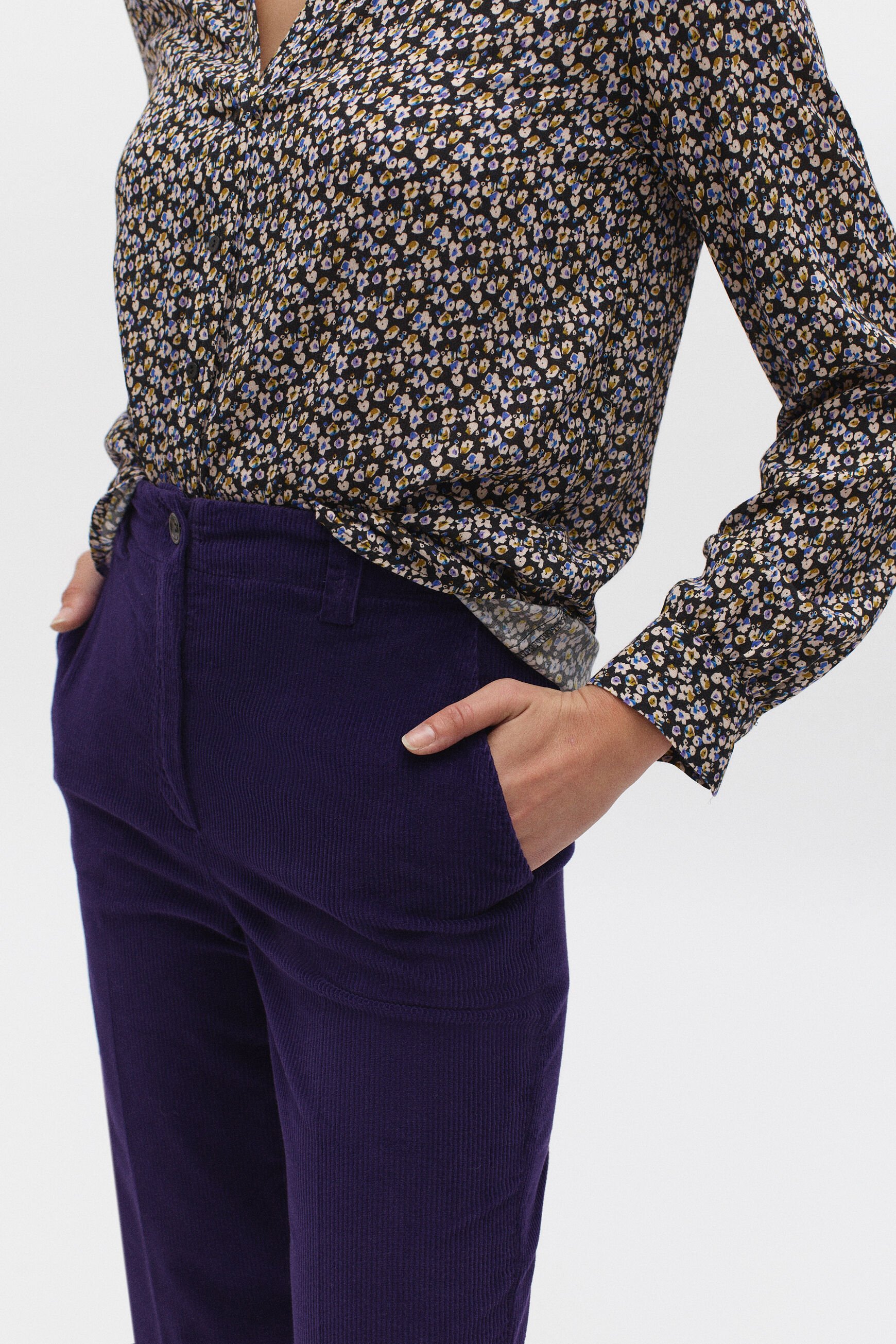 pantalon jordano prune femme