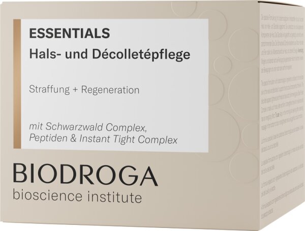 Biodroga Bioscience Institute Essentials Hals und Dekollete Pflege  Dekolletécreme