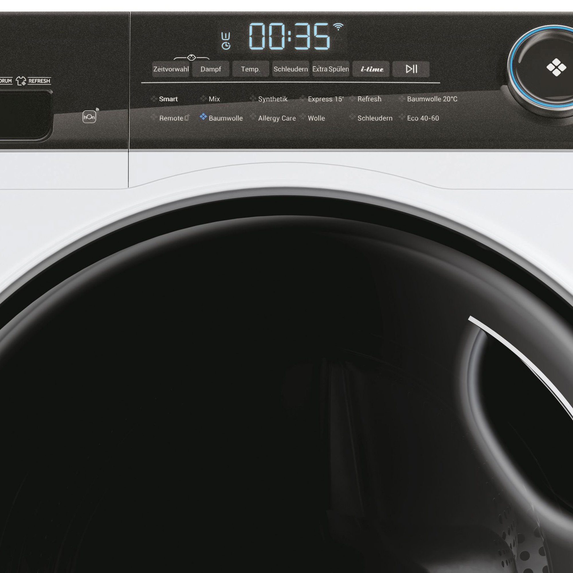 Haier Waschmaschine HW90-B14TEAM5, 9,00 kg, 1400 U/min, Smart hOn App, i-Time, Refres
