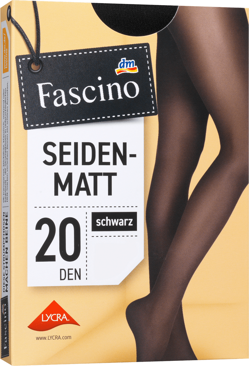 Strumpfhose seidenmatt schwarz, Gr. 42/44, 20 DEN, 1 St