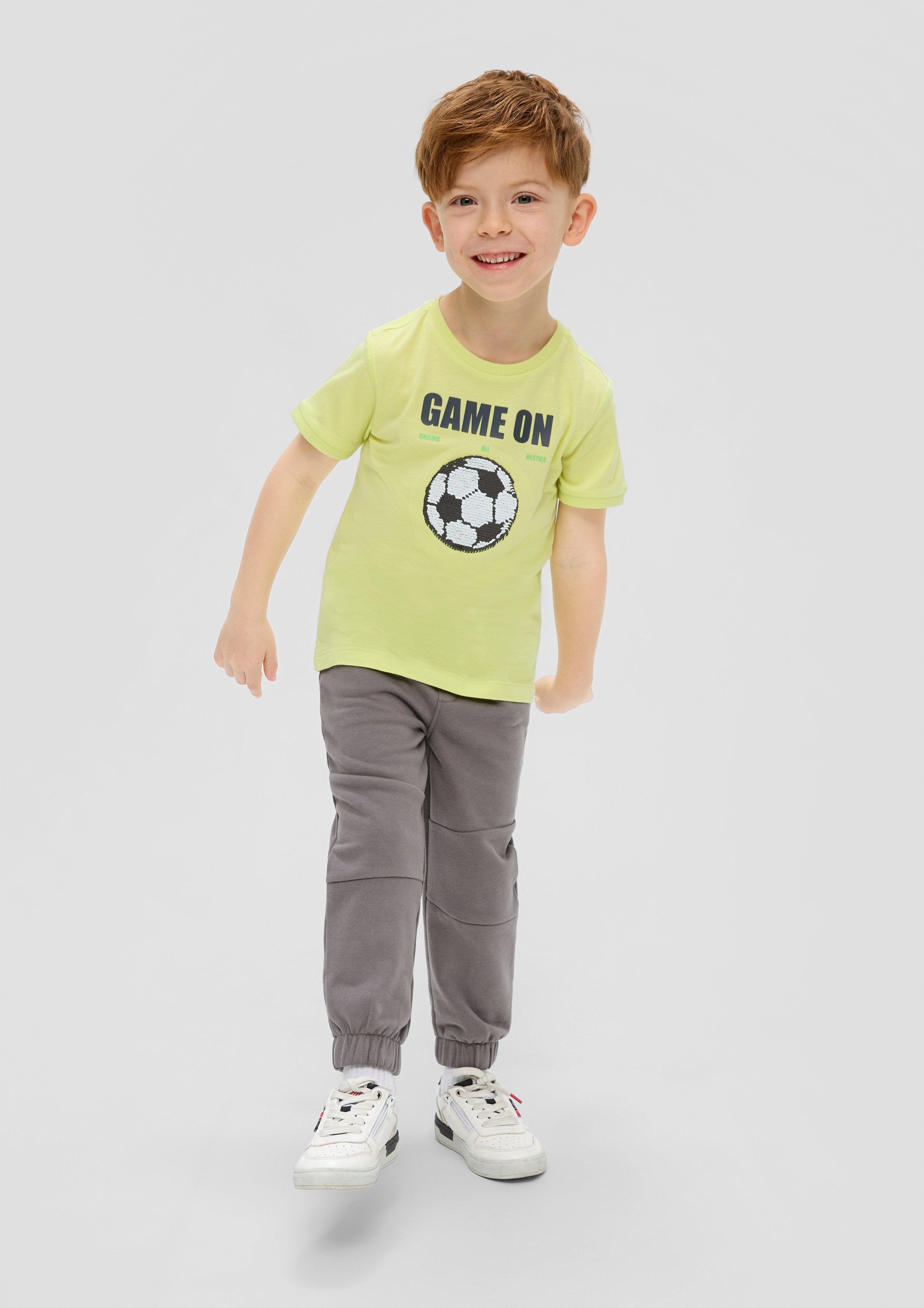 T-Shirt mit Wendepailletten  2143103-7017
