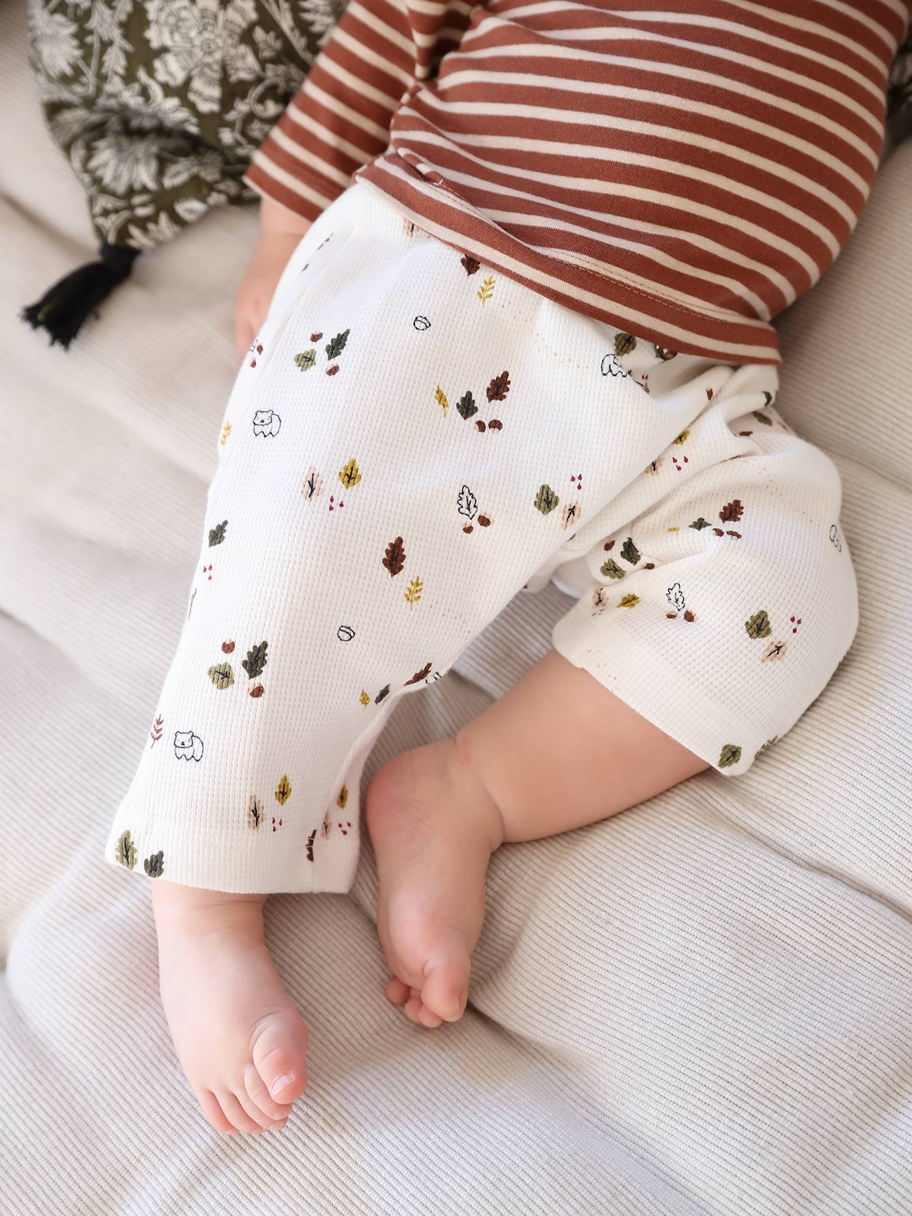 Vertbaudet 2er-Pack Baby Shirts Oeko-Tex - hellbraun