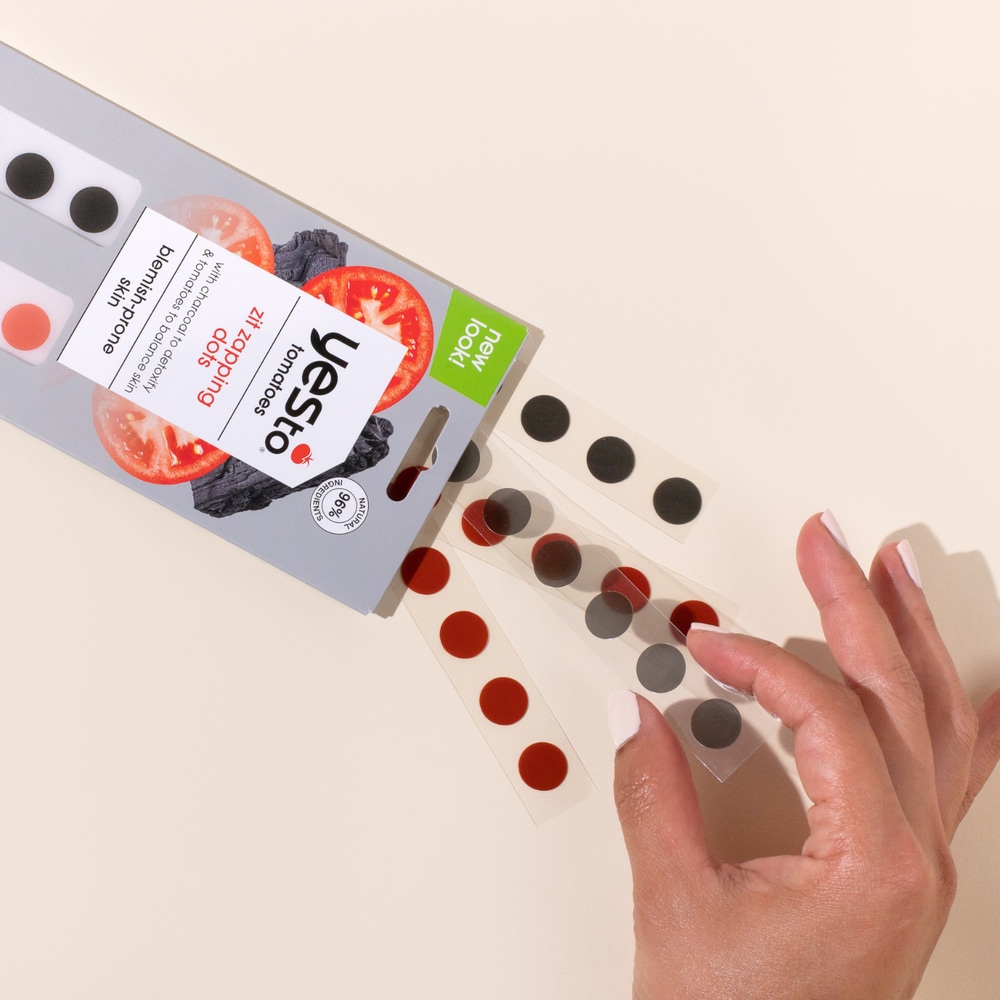 Yes To Patchs anti-imperfections tomate et charbon 24 unités Patchs visage