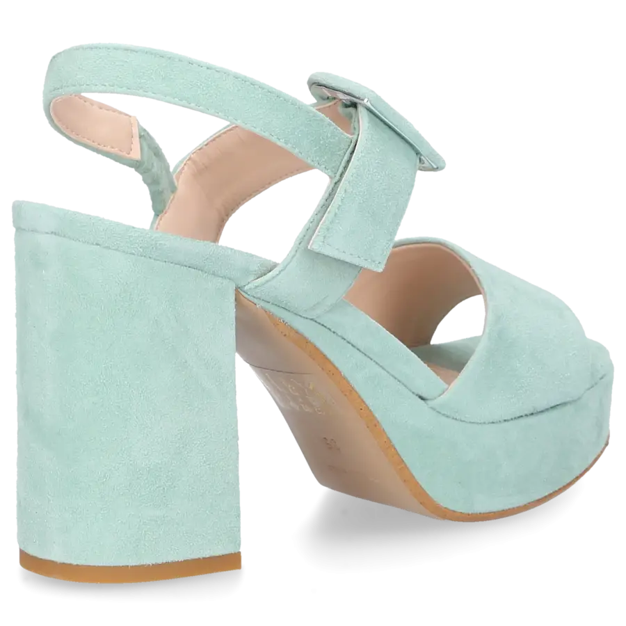 Sgamo - Sandalen 574 Veloursleder - grün