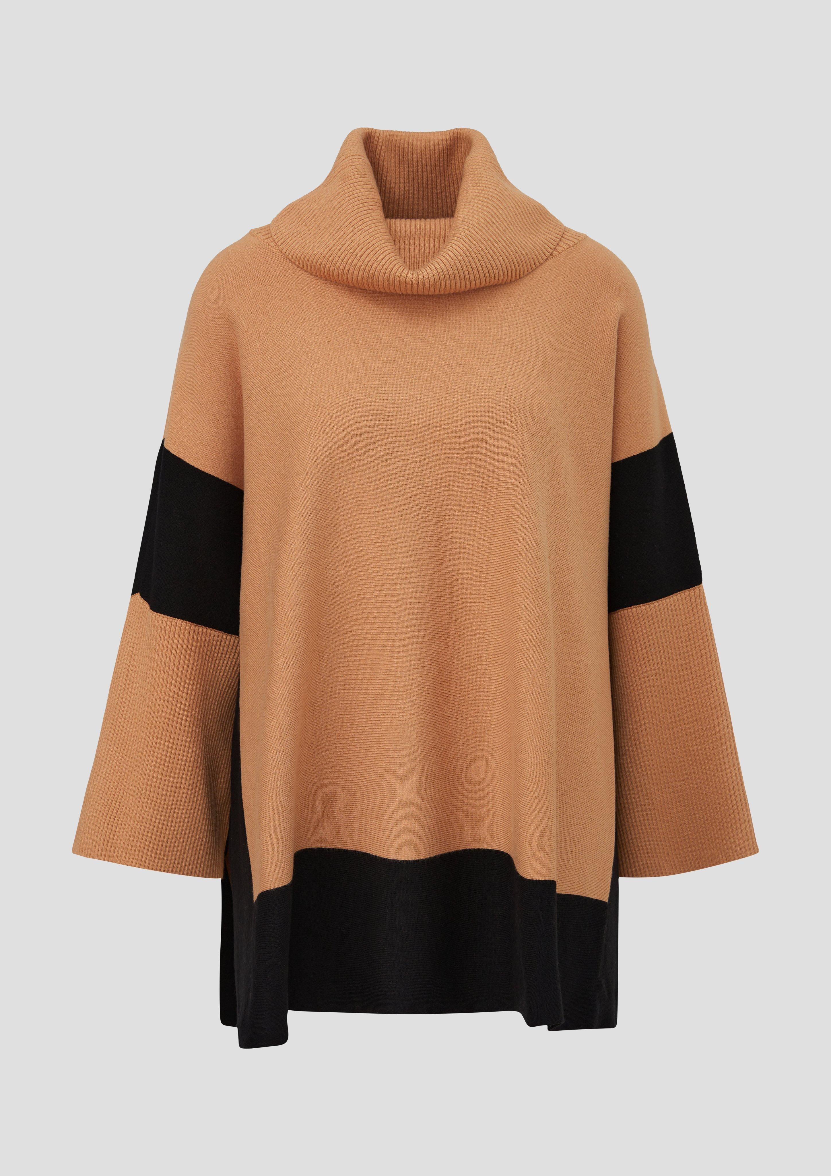 Poncho mit Viskose  2138285-18X6