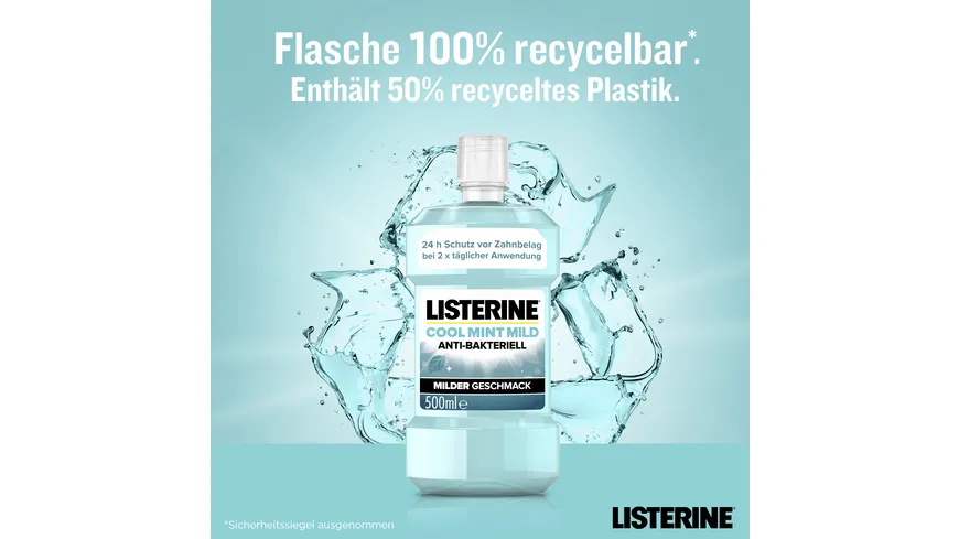 Listerine Mundspülung Cool Mint Mild 500 ml