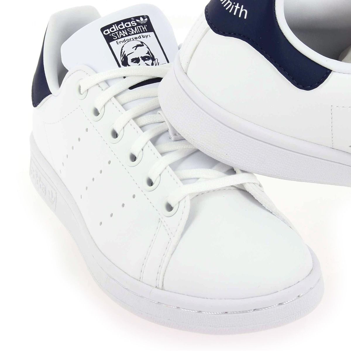 Adidas Originals  STAN SMITH JUNIOR - Blanc Marine