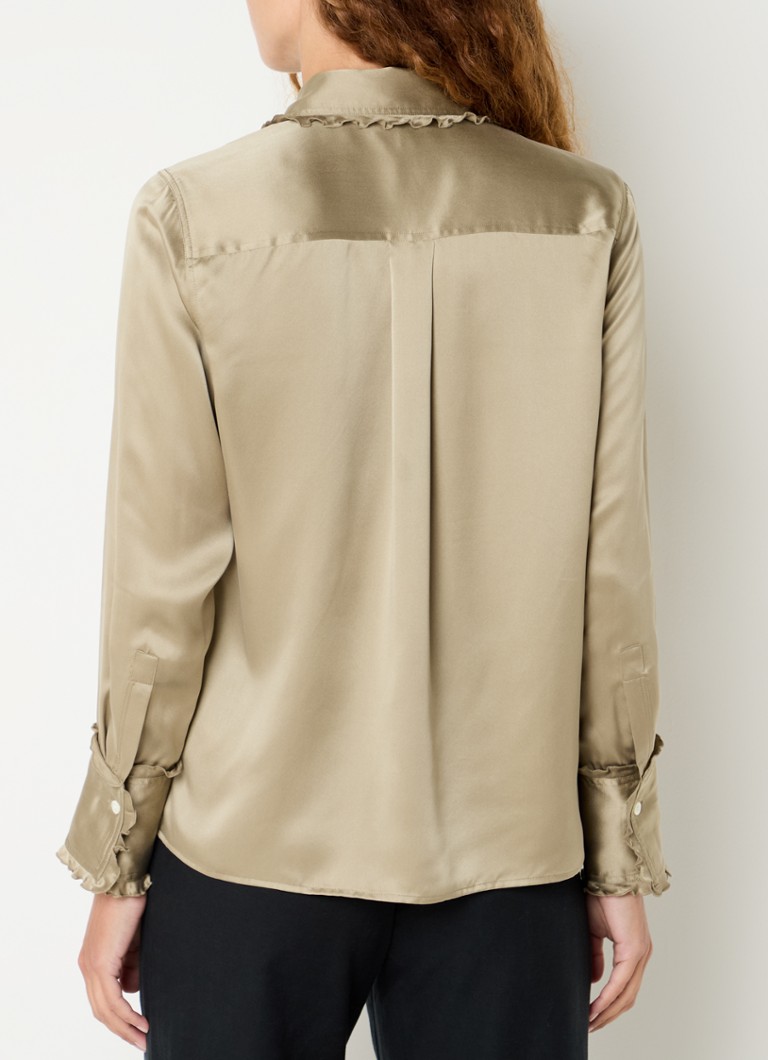 Blusa de seda Rails Fia com babados