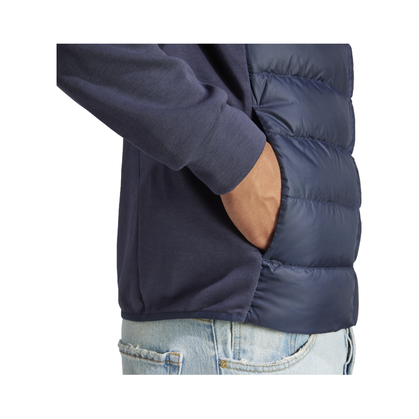 adidas Essentials Hybrid Down Jacke Blau
