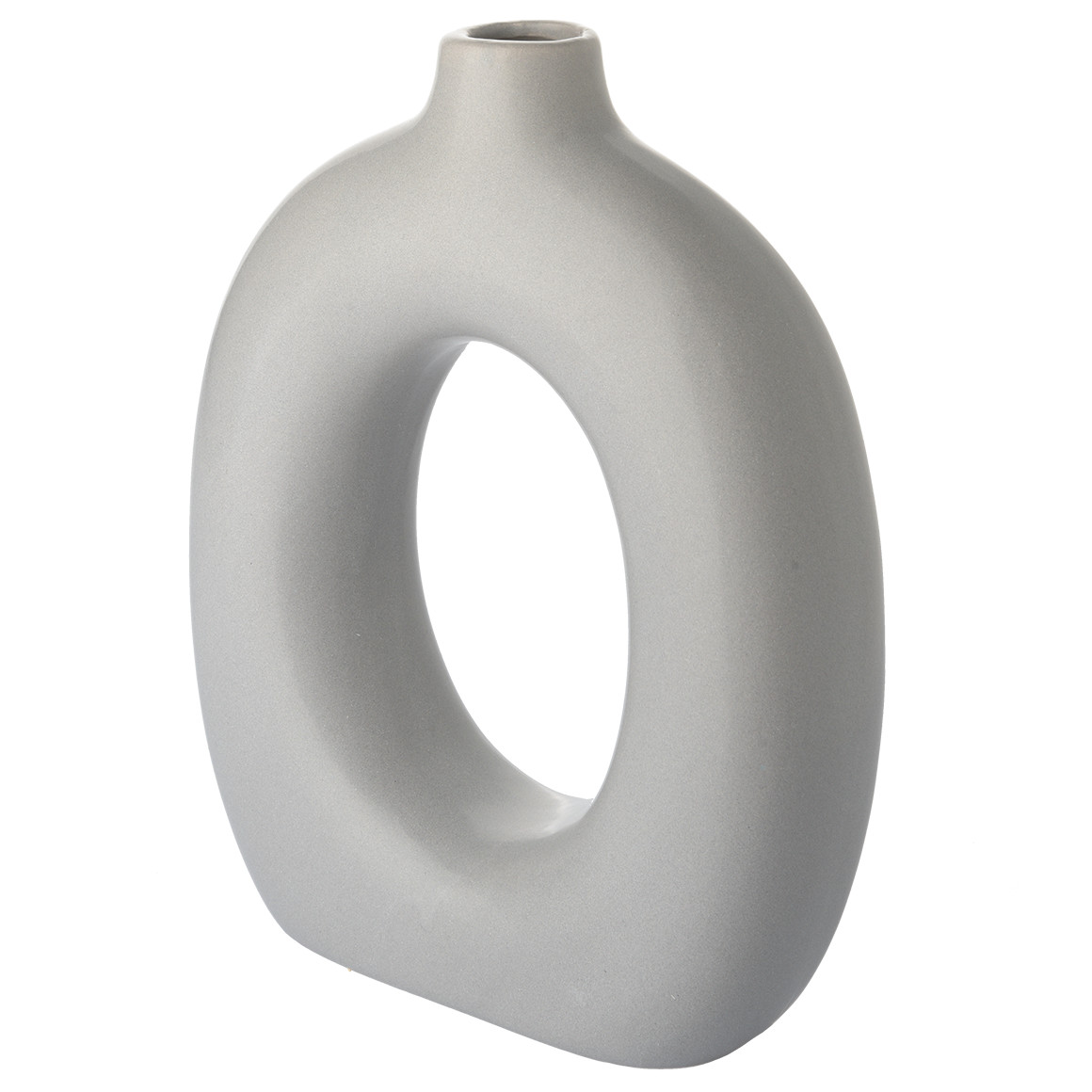 Design-Vase in ovaler Form