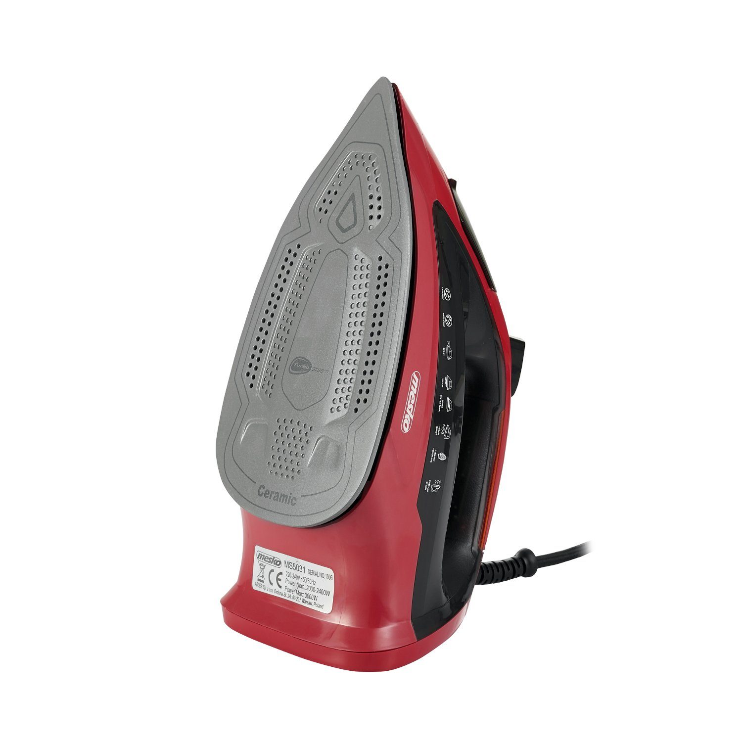 Mesko Dampfbügeleisen MS 5031, 3000,00 W, Dampfbügeleisen mit 400ml Wassertank