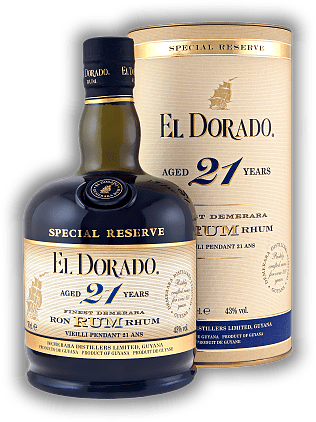 El Dorado 21 Years Special Reserve El Dorado 21 Years Special Reserve Nicht weniger als - allerhöchste Qualität - und ein unvergleichliches Geschmackserlebnis. Alter 21 J. - 0,7	 Liter - Vol 43%