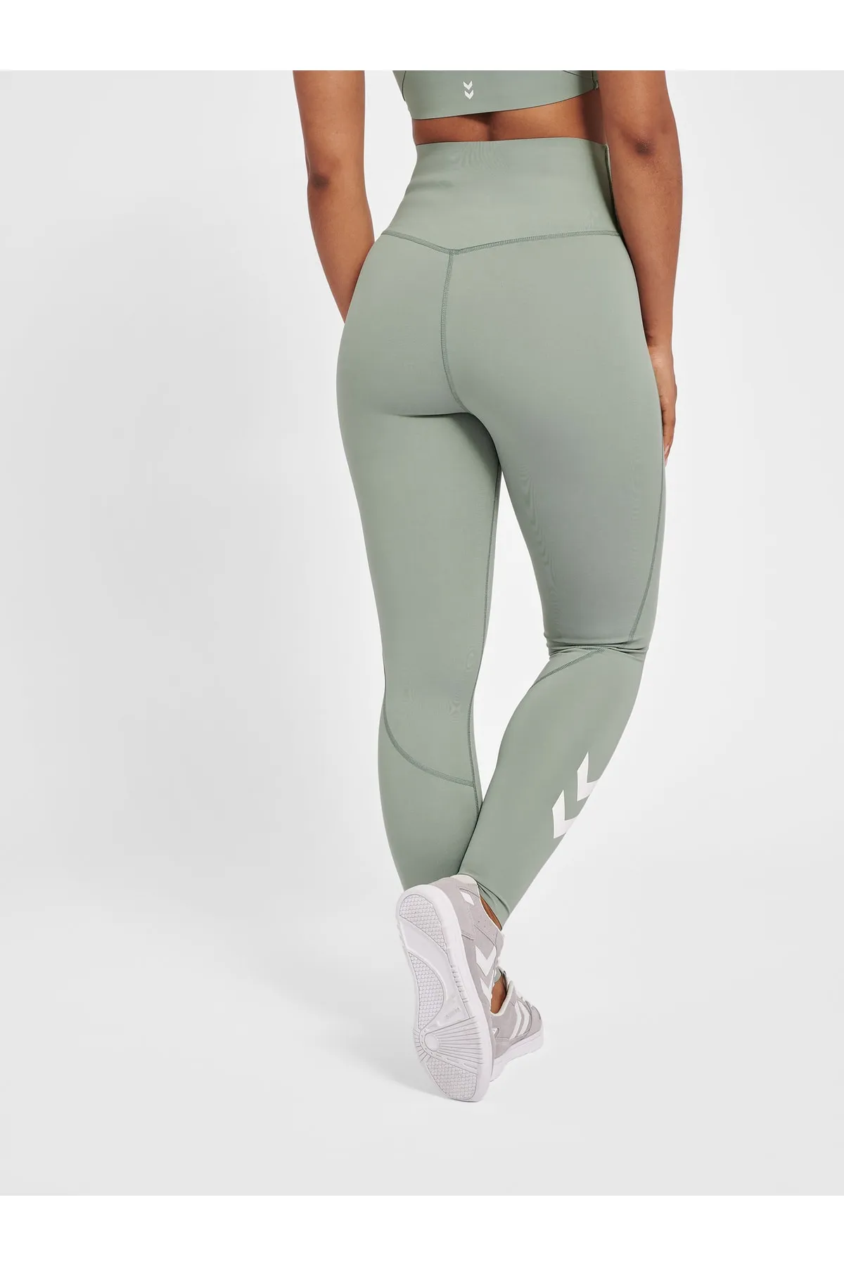hummel  Sport-Leggings - Grün - Mittlerer Bund