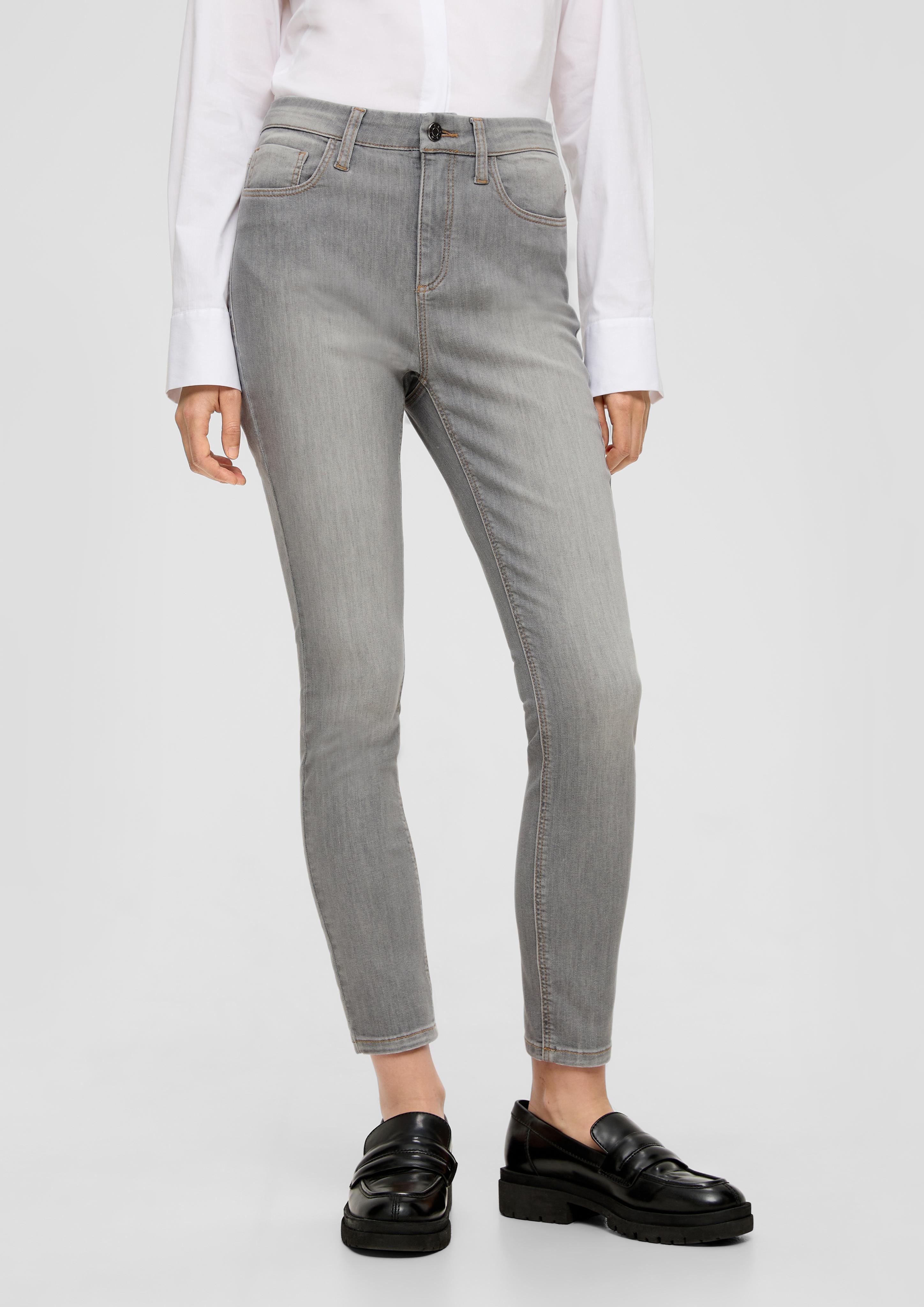 Cropped-Jeans Izabell / Slim Fit / High Rise / Slim Leg    2132216-94Z8