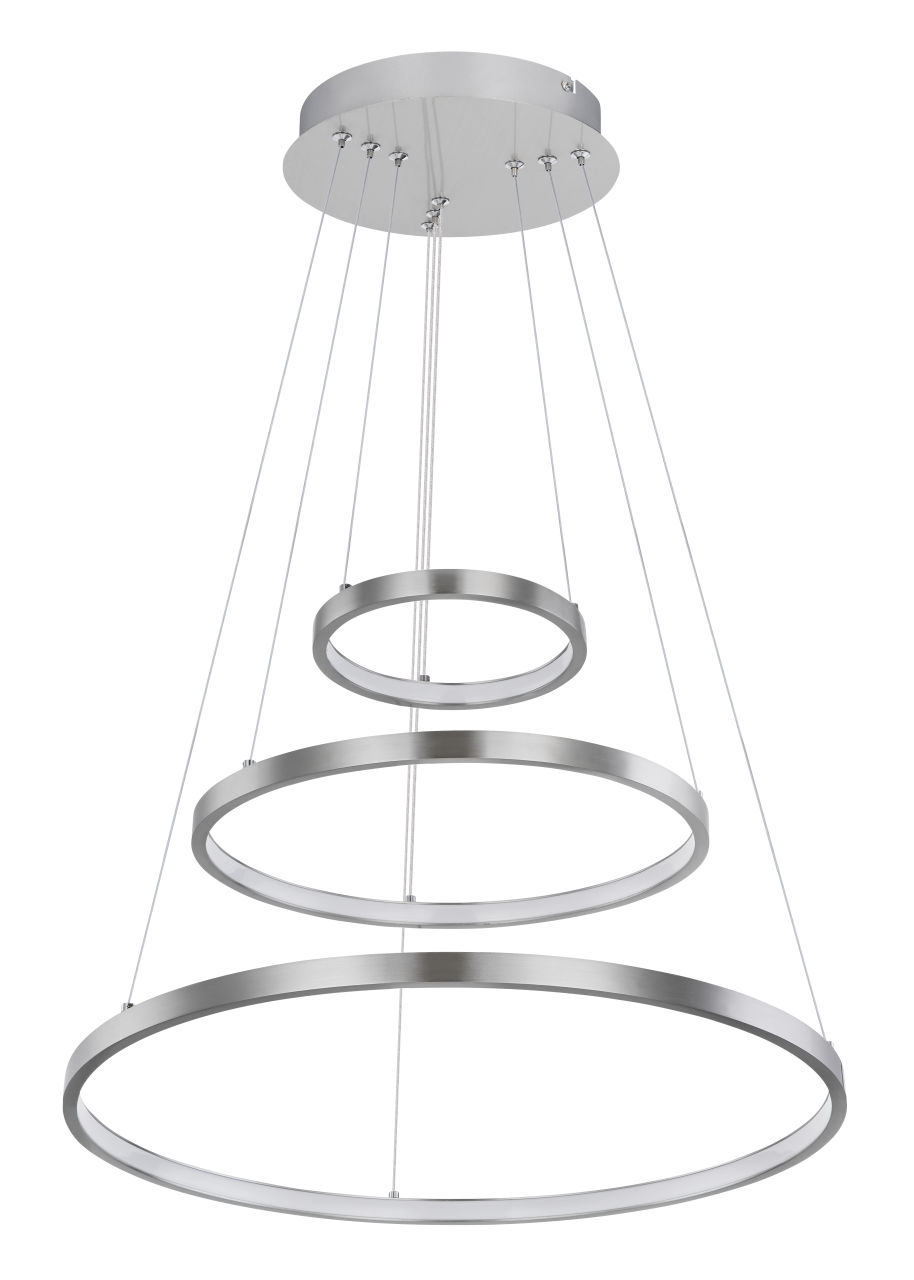 Globo Lighting - RALPH - Hängeleuchte Metall Nickel matt, LED