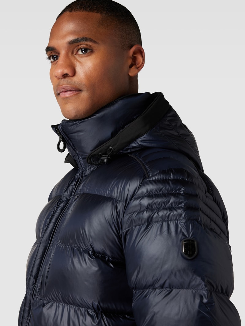Funktionsjacke mit Steppnähten Modell 'BLACKJACK' in marineblau