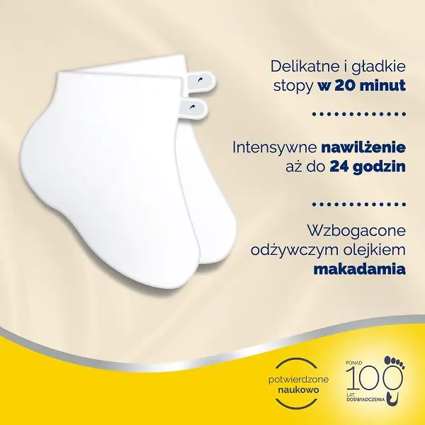 Scholl Expert Care PediMask, хидратантна маска за стопала са уљем макадамије, 1 пар