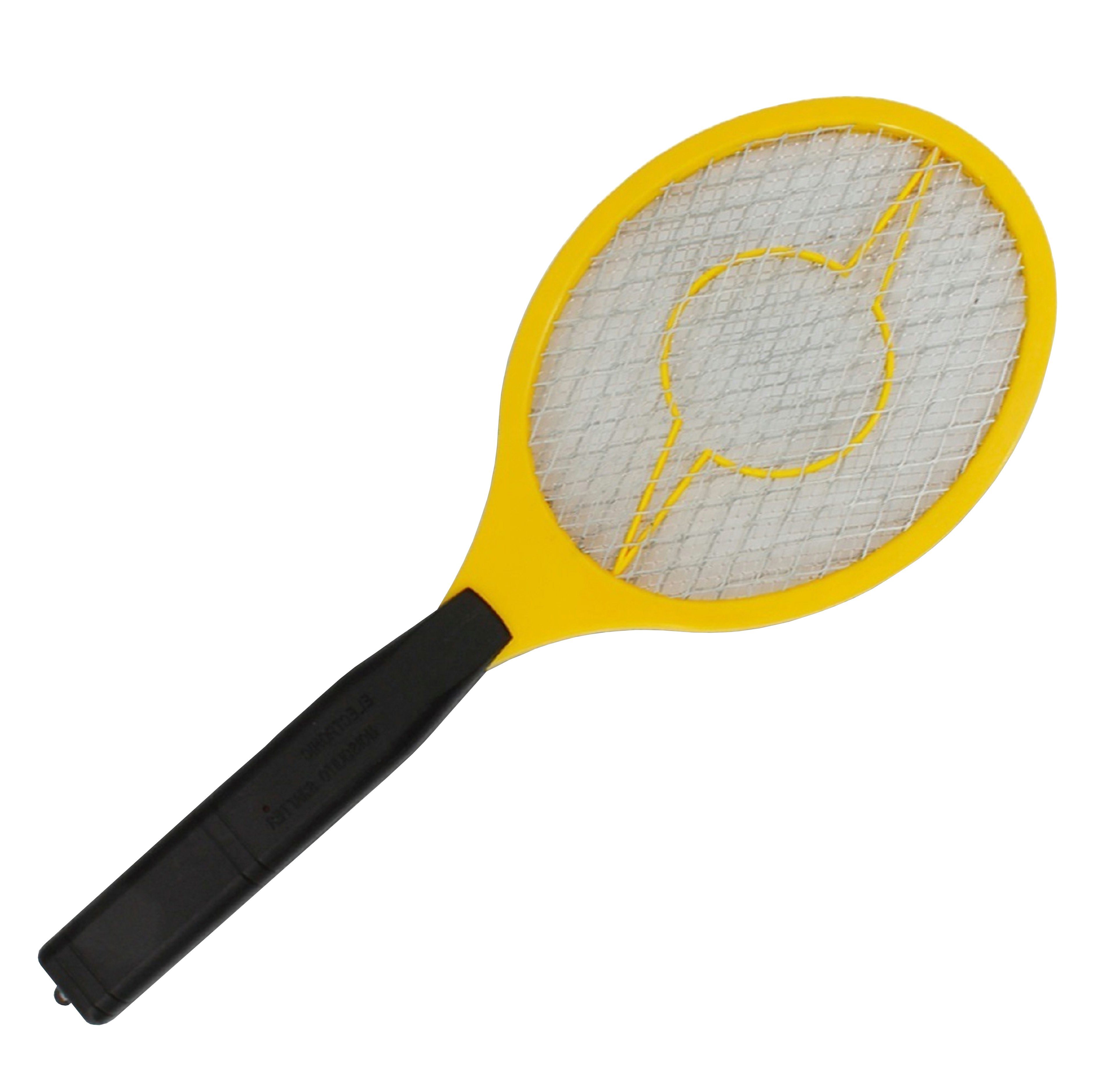 TRANGO Moskitonetz (2 St), 2er Set FL2004-2 elektrische Fliegenklatsche - Mückenfänger - Obstfliegenfänger - Fliegenfänger – Spinnenfänger – Mückenjäger – Insektenjäger - Fliegenschläger - Betrieb mit 2X AA 1.5 Volt Batterie