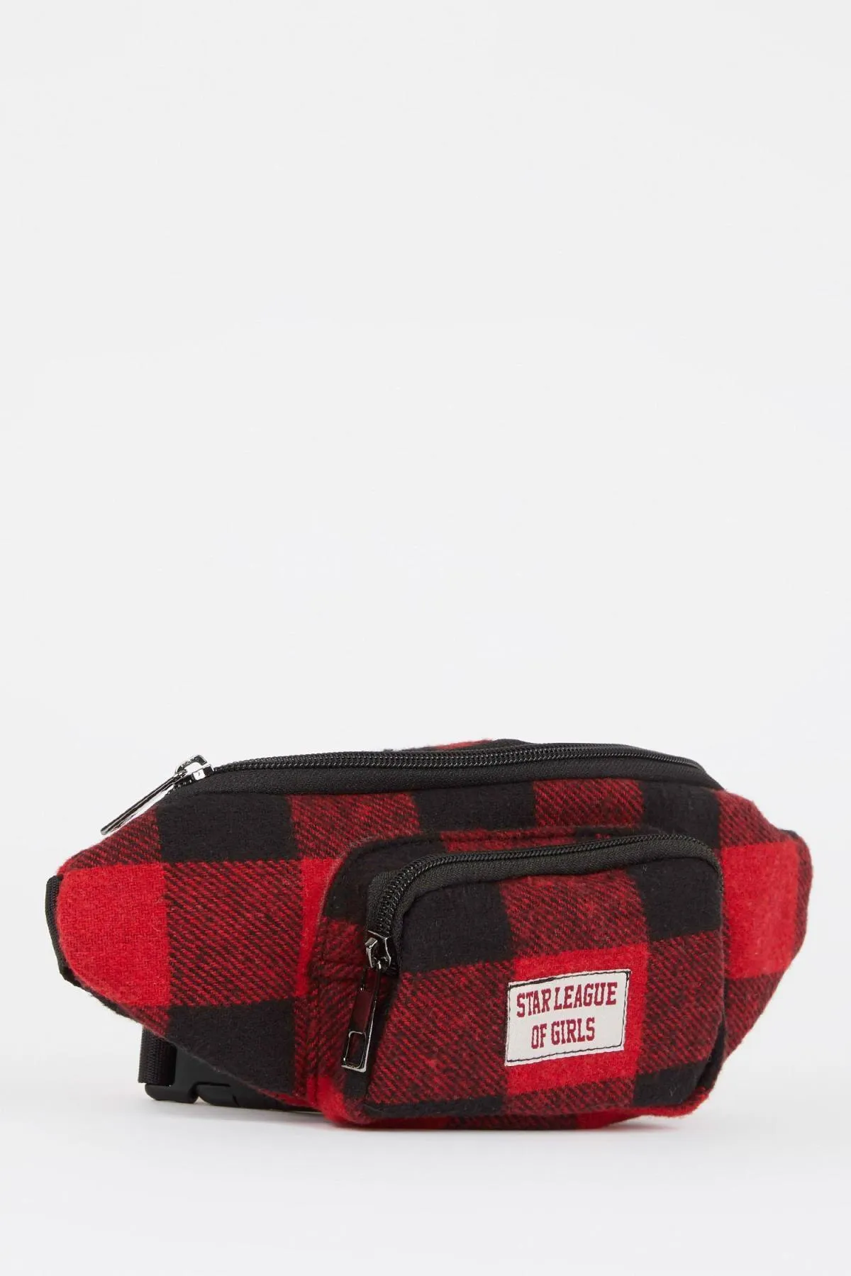 DeFacto  Damen-Geld- und Gürteltasche mit quadratischem Muster Z2542azns