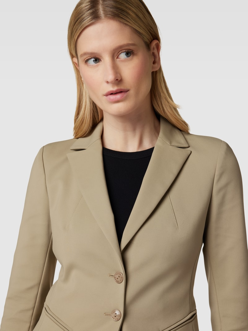 Blazer mit Paspeltaschen Modell 'GIACCA' in olivgrün