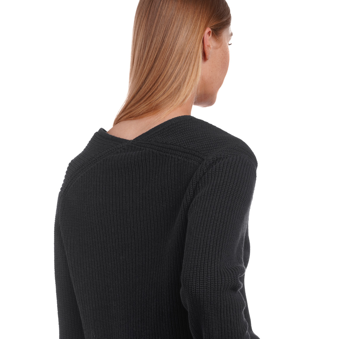 Damen Strickjacke aus Rippstrick