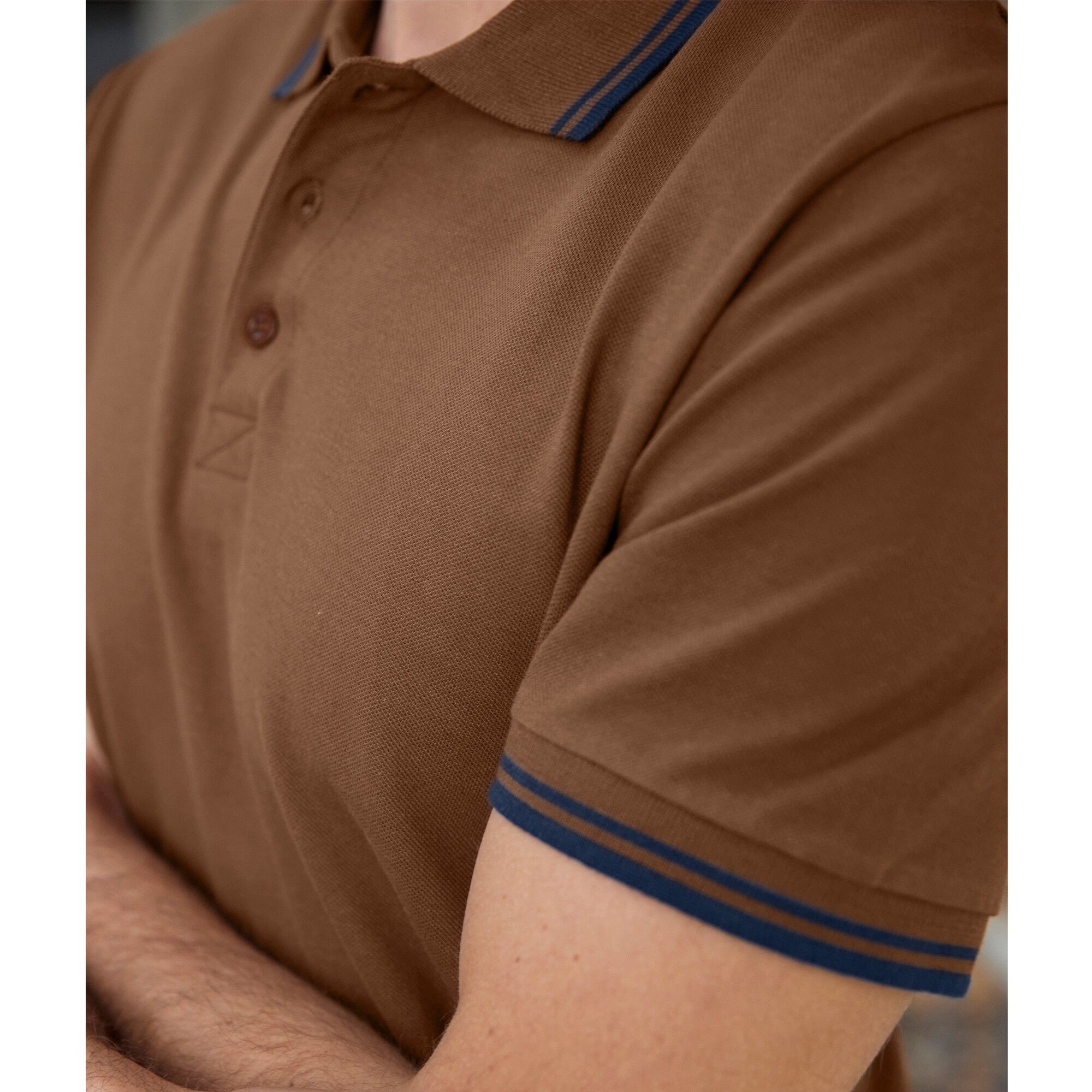 Polo uni maille piquée manches courtes