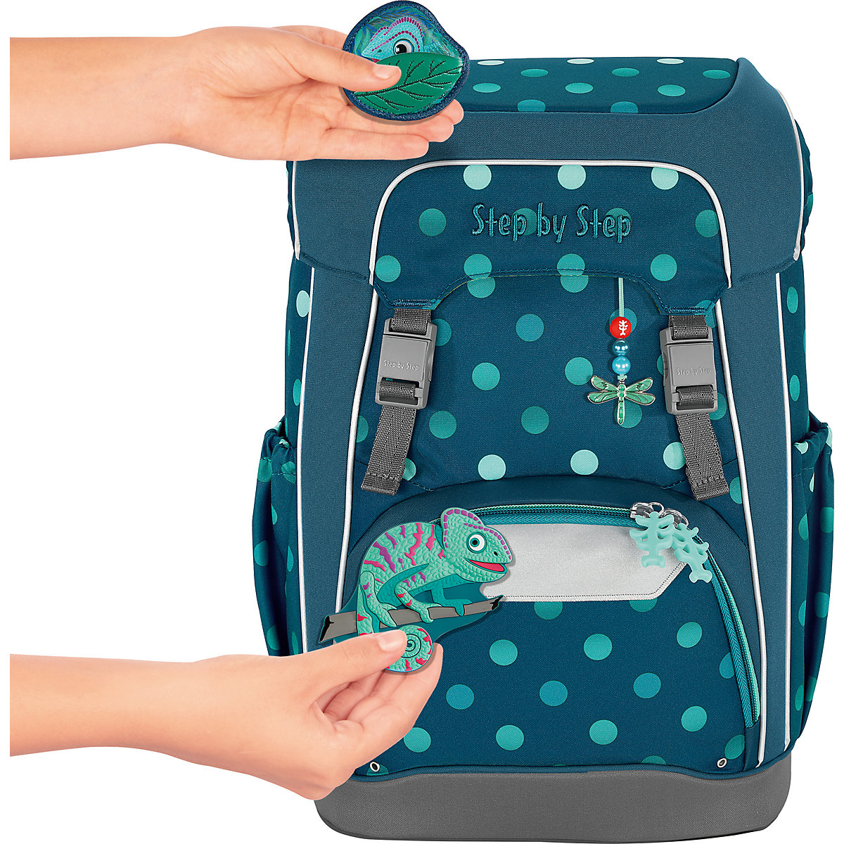 Schulrucksackset GIANT Chameleon Joshy, 5-tlg. (2023)
