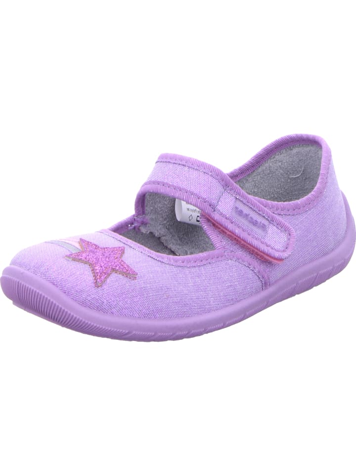 Fischer Markenschuh Hausschuh in lila günstig kaufen