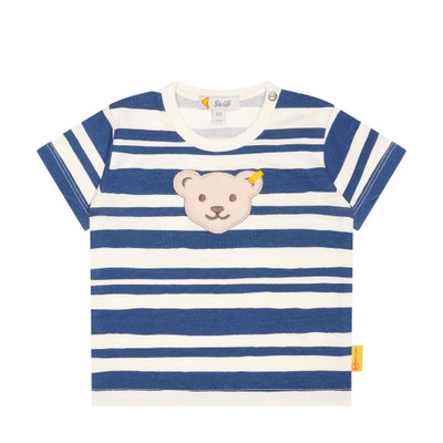 T-Shirt kurzarm, mittelblau für Jungs