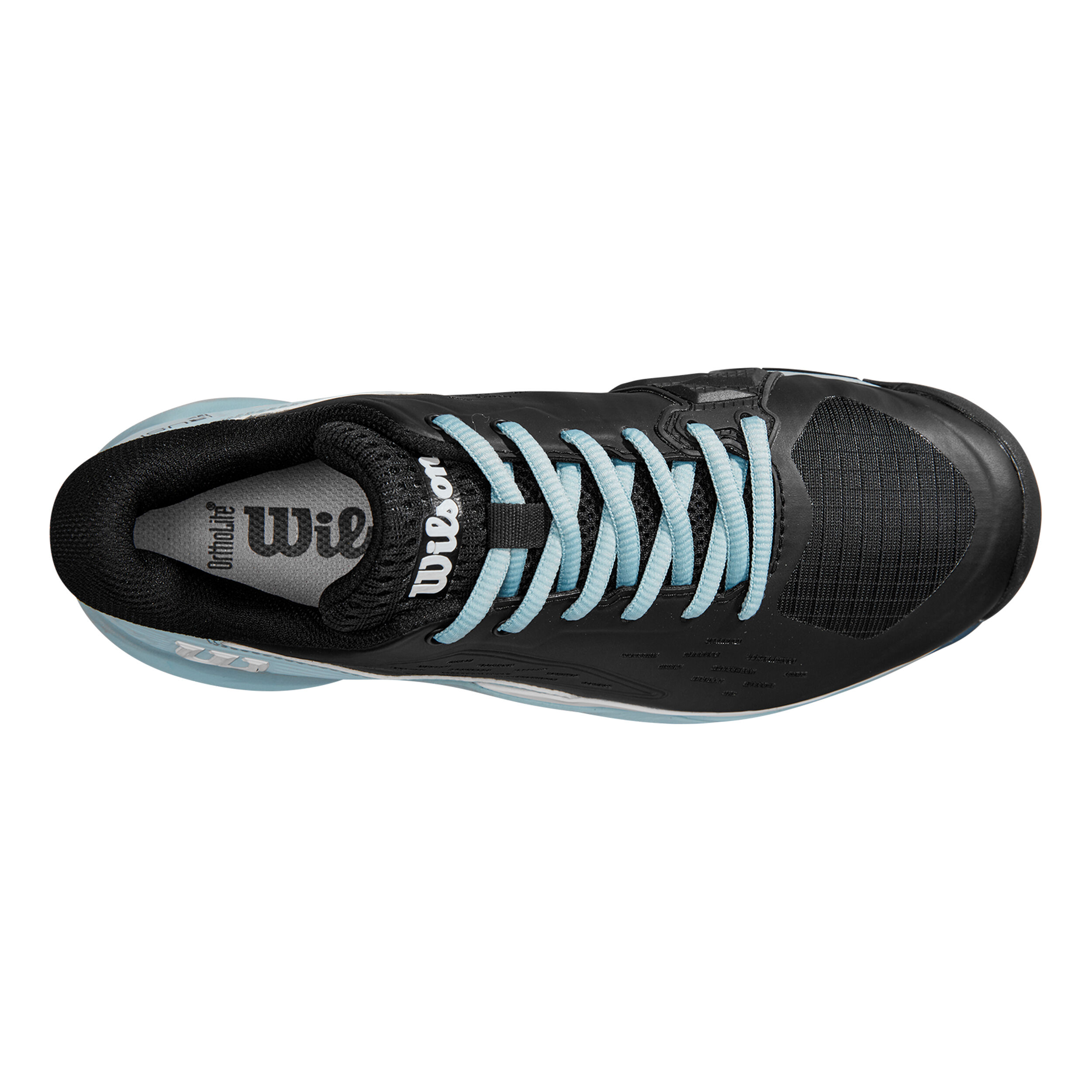 Rush Pro Ace Sandplatzschuh Damen - Schwarz, Hellblau