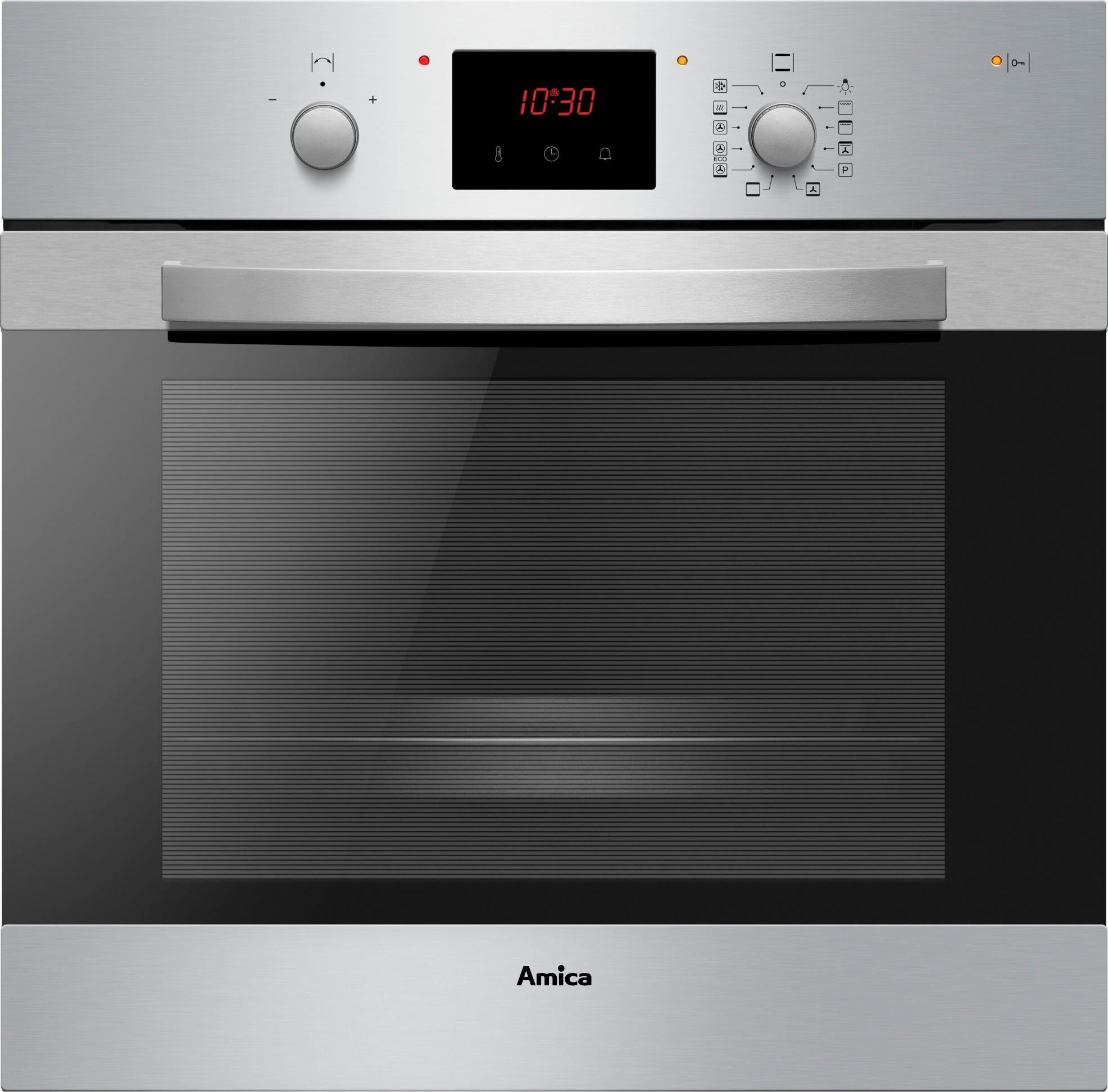 Amica Backofen EBP 13624 E, mit Teleskopauszug nachrüstbar, Pyrolyse-Selbstreinigung