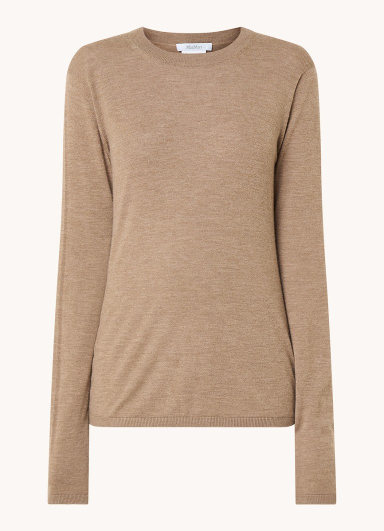 MaxMara Afelio hienoneulottu kashmirneulepusero pyöreällä pääntiellä